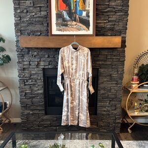 Elegant Cream Midi Dress